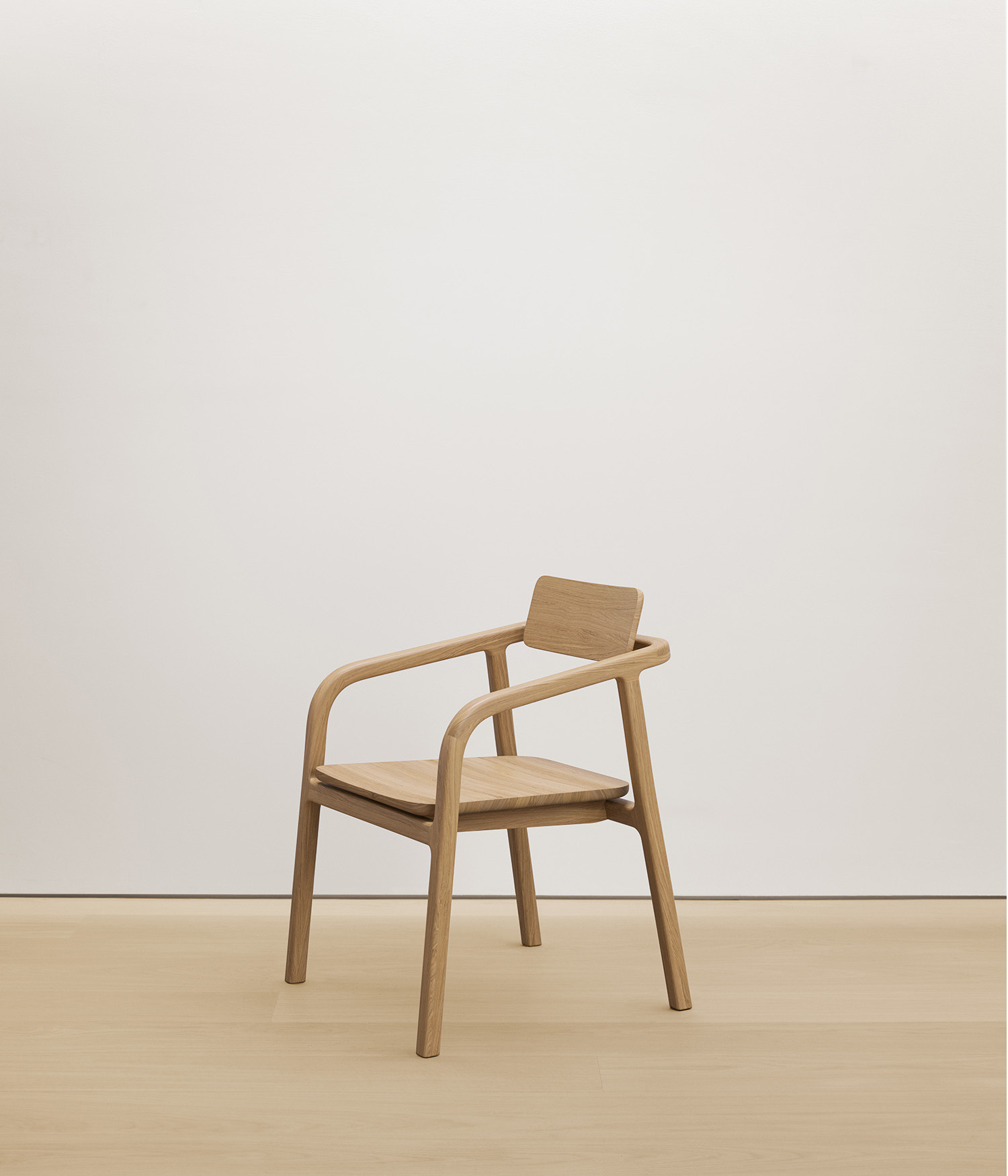  white-oak chair with solid wood seat