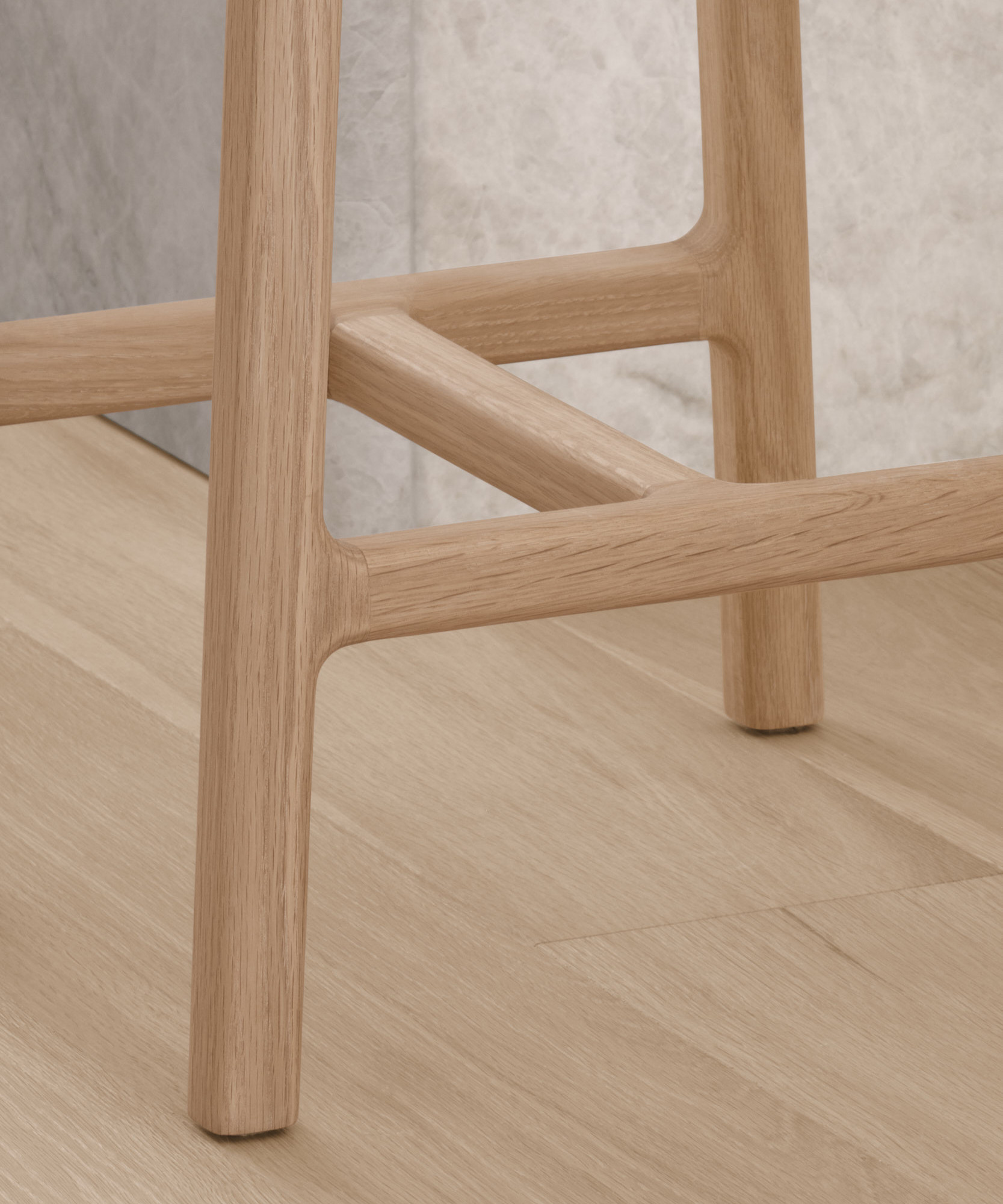 detail of Olmsted stool joinery