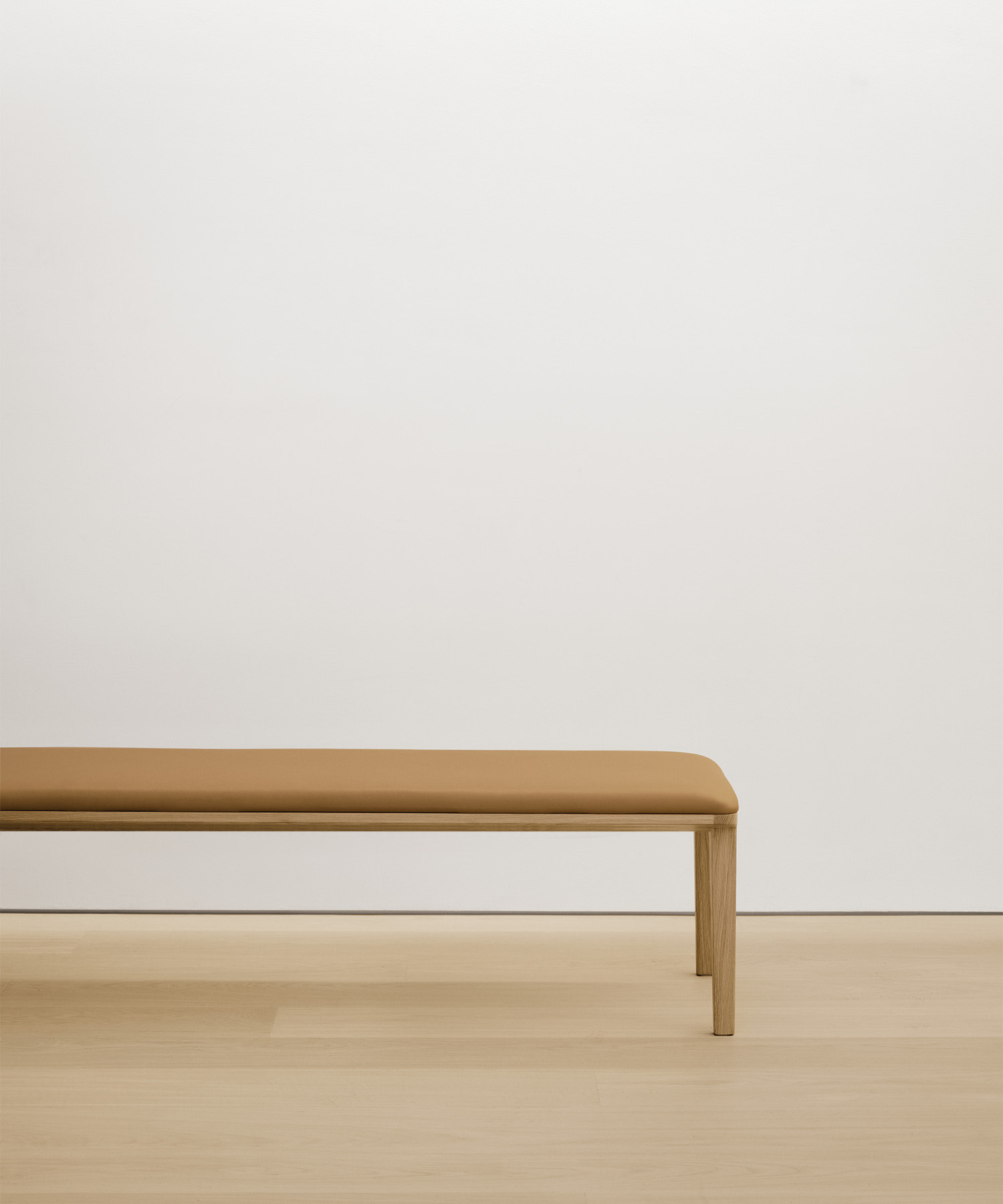   bench with solid wood seat