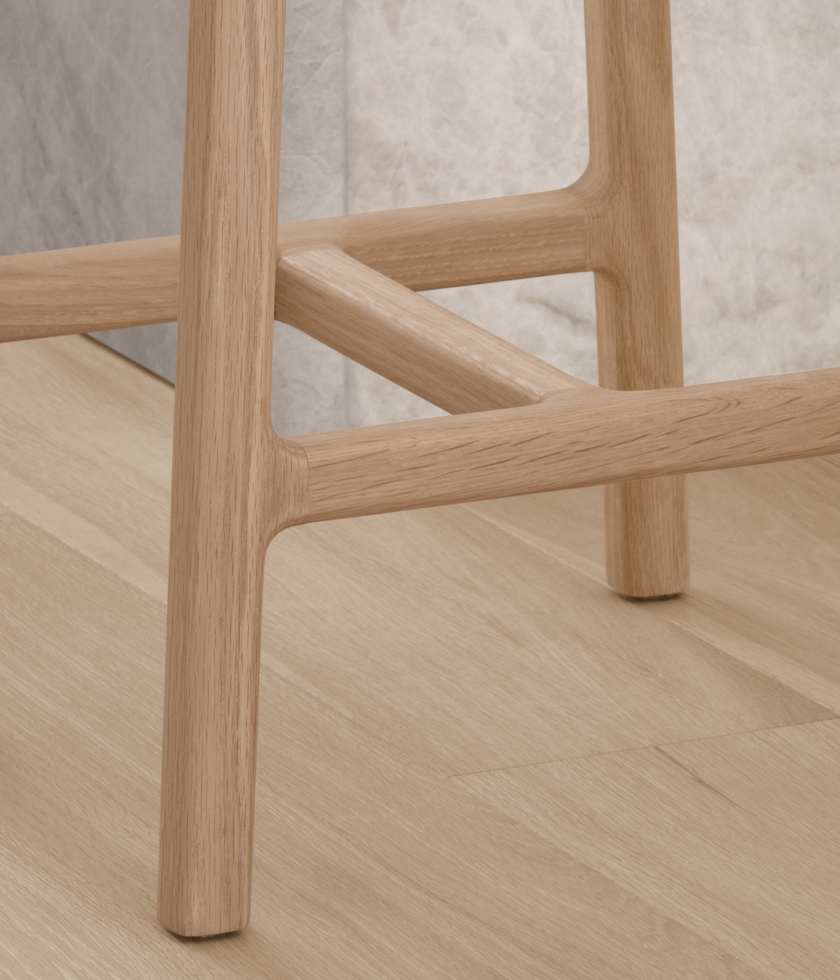detail of Olmsted stool joinery